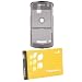 PCMICROSTORE Brand Rim BlackBerry Pearl 8100 PDA Smart Phone Translucent Smoke Snap-On Crystal Case Cover with Removable Ratcheting Belt Clip - Bundled with New RIM BlackBerry 8100 C-M2 Original Lithium Li-Ion Battery