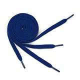【全19色】カラフル 靴ひも 110〜120cm 1足組(2本入り) 靴レース シューレース スニーカーに最適 ダークブルー Shoelace(1980-17) ダークブルー