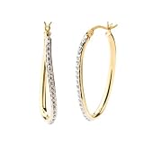 Diamond Mystique ® 18k Yellow Gold Over Sterling Silver Diamond Accent Figure 8 Earrings