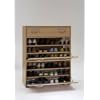 2 Tier Large Beech Finish Wood Shoe Cabinet