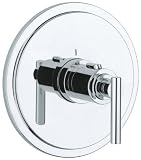 Grohe 19 170 000 Atrio Thermostatic Valve Trim with Lever Handle, StarLight Chrome