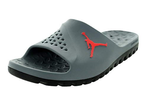 Nike Jordan Men's Jordan Super.Fly Team Slide Cool Grey/Infrared 23/Black Sandal 11 Men US