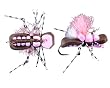 Taylor's Fat Albert Pink Dry Fly Attractor Size #10 Fly Fishing Trout Flies
