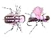 Taylor's Fat Albert Hi Visibility Pink Dry Attractor Foam/Chernobyl ::: Fly Fishing Trout Flies
