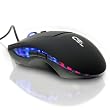 optische CSL SM610-S - USB Gaming Maus | ergonomisches Design | blaue LEDs | 6 Tasten | 2400dpi | anthrazit