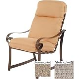 Suncoast Orleans Hi-Back Dining Chair With Cont Welt - Sahara Fram...
