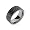 Eve's Addiction Men's Black Ribbed Stainless Steel Message Band, 11