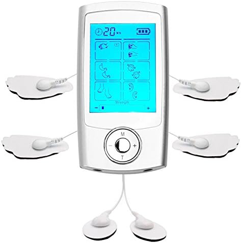 [2016 New Version] Norjackhealth Tens Unit for Pain Management and Rehabilitation with 16 Modes and 4 Pads Pulse Impulse Massager Great for Treating Pain and Muscle Relief