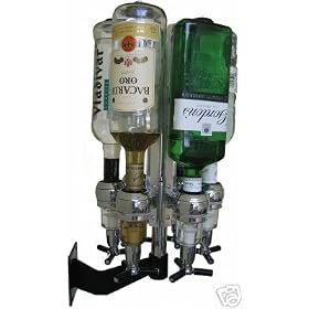Bar butler wall mounted revolving 6 bottle