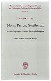 Norm, Person, Gesellschaft