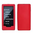 Premium Red Soft Silicone Gel Skin Cover Case for Microsoft Zune HD 16 GB / 32 GB Platinum [Accessory Export Packaging]