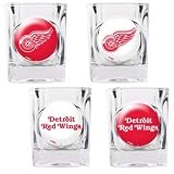 Detroit Red Wings Square Shot Glass Set of 4
