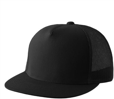 Flexfit2040USA Yupoong Classic Two Tone Trucker Snapback Hat - 6006 by Flexfit (One Size, Black)