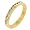 14K Gold Plated Crystal Channel Set Eternity Band in Size 5