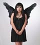 Black Costume Feather Angel Wings Adult Gothic Butterfly Fairy Cosplay Props.