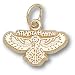 Atlanta Hawks NBA Logo 3/8 Pendant (Gold Plated)