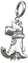 Sterling Silver Diamond Dog Charm