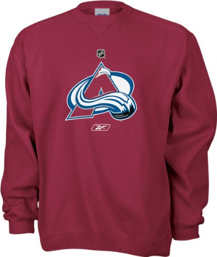 Buy Colorado Avalanche -Burgundy- Primary Logo Crewneck Sweatshirt