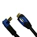 KabelDirekt HDMI Kabel 3m "Highspeed with Ethernet" 1.4a mit Winkelstecker 90 °