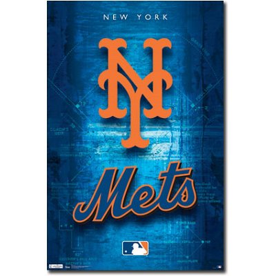 (22x34) New York Mets Logo 2011 Sports Poster Print