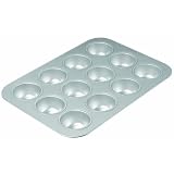 Chicago Metallic Commercial II Traditional Uncoated 12-Cup Muffin Pan by