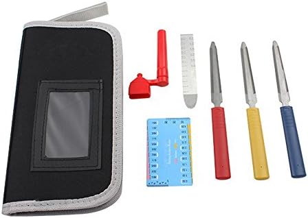 Muse MUSEUNLIMITED Guitar Setup Repair Tools Kit Nut files / String Spacing Ruler / Action Guage Luthier Tools Useful Portable Tools Set Accessories