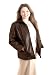 Jillian Valentina Ladies Brown Genuine Stone Leather Jacket