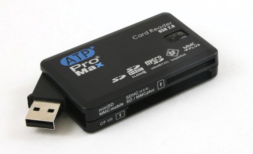 ATP AF-CRMBK-MV1 Multislot PROMAX USB2.0 UDMA Card Reader -Retail (Black)
