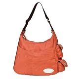 JJ Cole Zoey Diaper Bag, Chocolate/Orange