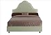 Skyline Furniture 85+3NBBED(Bamboo) Plain High Arch Bed in Bamboo Size: King