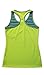 90 Degree By Reflex Kids - Girls Textured Zig Zag Tank Tops - Junior Activewear - Jade Combo Small (7/8)