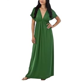 Mossimo® Black Women's Kimono Sleeve Maxi Dress - Kelly Green