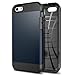 iPhone 5C Case, Spigen® [Tough Armor] HEAVY DUTY [Metal Slate] Air Cushioned Protective Case with Dual Layer for iPhone 5C - Metal Slate (SGP10543)