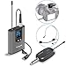 Wireless Headset Lavalier Microphone System -Alvoxcon Wireless Lapel Mic Best for IPhone, DSLR Camera, PA Speaker, Youtube, Podcast, Video Recording, Conference, Vlogging, Church, Interview, Teaching