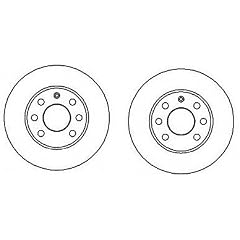 Bremsscheiben vorne vorn Opel Corsa B