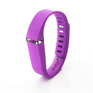 NIUTOP® Fitbit Flex Wristband Wrist Band Bracelet with Clasp Replacement Accessory for Fitbit Flex Activity and Sleep Tracker (Purple, Large)