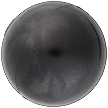 DimcoGray Black Phenolic Ball Knob Female, Brass Insert: 5/16-18" Thread x 7/16" Depth, 1-3/8" Diameter x 1-19/64" Height x 5/8" Hub Dia (Pack of 10)
