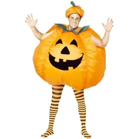 MENS NEW INFLATABLE PUMPKIN FANCY DRESS COSTUME - 1SZE