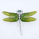 Green Wing Dragonfly Brooch