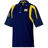 Nike Michigan Wolverines Navy Blue Quick Count Coaches Polo