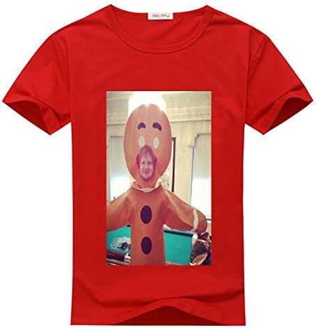 angelgod Mens T-Shirt Ed Sheeran Halloween X-Large Red