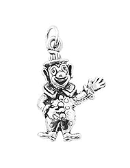 Sterling Silver Waving Clown Charm
