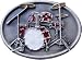 DRUM SET Metal Belt Buckle