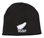 NEW ZEALAND RUGBY LOGO BEANIE (BLACK)