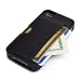 CM4 Q4-BLACK iPhone Wallet Card Case for iPhone 4/4s - 1 Pack - Retail Packaging - Black