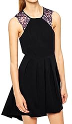 Sexy Lace Polyester Cocktail Above the Knee Short Prom Dress/Party Dress/Mini Dress 