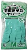 天然ゴム家庭用手袋 中厚手 M グリーン