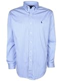 Ralph Lauren - Chemise à rayures fines hommes - Bleu ciel / Blanc