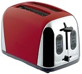 Prestige Deco Toaster, Red, 2 Slice