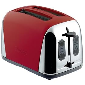 Prestige Deco Toaster, Red, 2 Slice